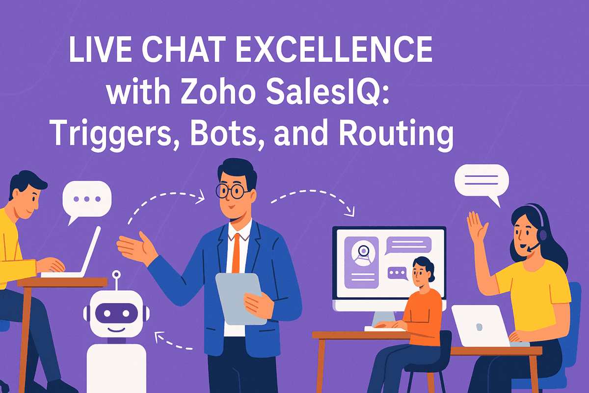 LIVE CHAT EXCELLENCE WITH ZOHO SALESIQ: TRIGGERS, BOTS, AND ROUTING